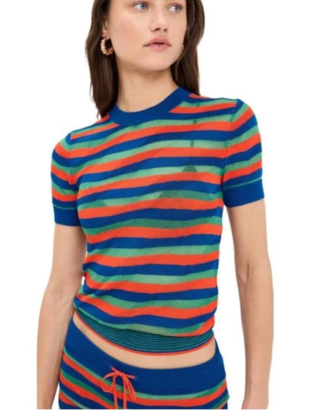 New Staud Blue Nicholas Top Size XS